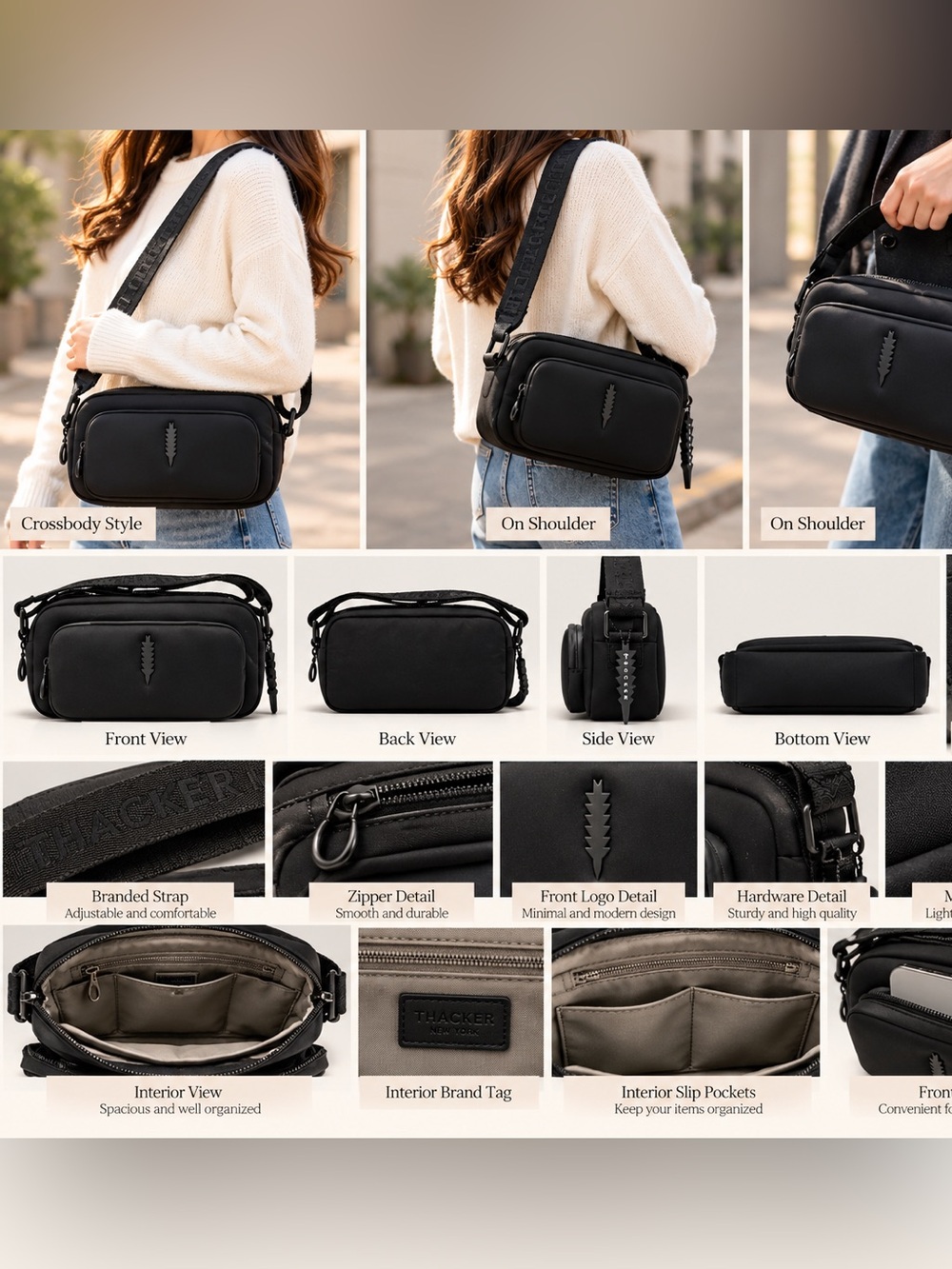 Thacker Ella Neoprene Camera Bag Black